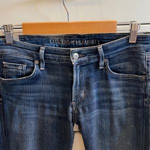 Citizens of Humanity- mid rise skinny jeans.